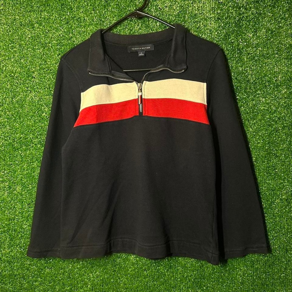 Tommy Hilfiger‎ Navy Blue Women's Quarter zip sweater